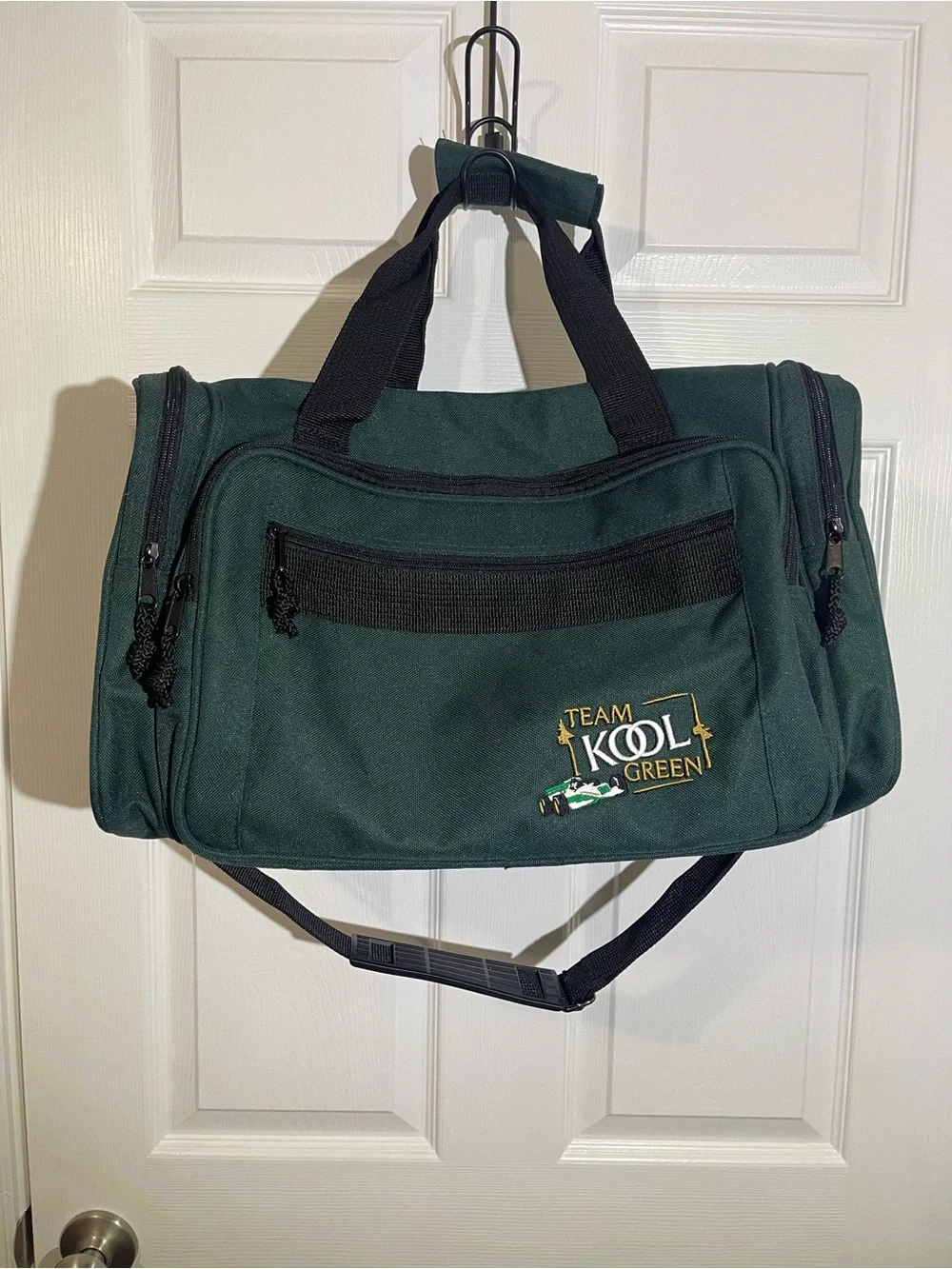 Team Kool Vintage 90’s Green Indy Racecar Green Duffle Bag EUC